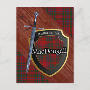 Postal Clan MacDougall Tartan Sword & Shield