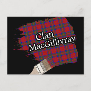Postal Clan MacGillivray Scottish Tartan Paint Brush