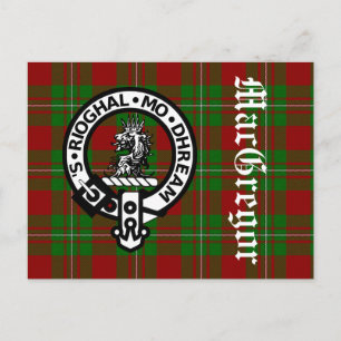 Postal Clan MacGregor Crest Badge & Tartan