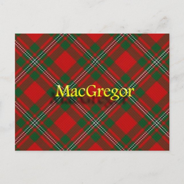 Postal Clan MacGregor de Escocia (Anverso)
