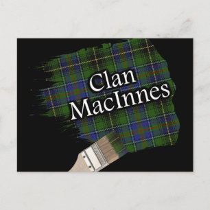 Postal Clan MacInnes Scottish Tartan Paint Brush