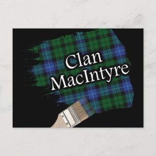 Postal Clan MacIntyre Scottish Tartan Paint Brush