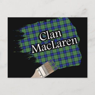 Postal Clan MacLaren Scottish Tartan Paint Brush