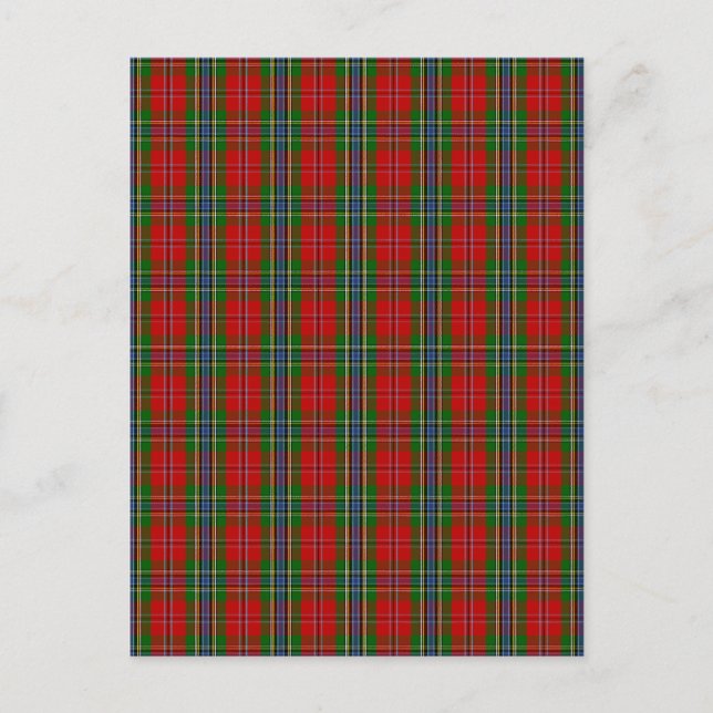 Postal Clan MacLean De Duart Tartán (Anverso)