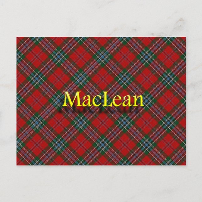 Postal Clan MacLean de Escocia (Anverso)