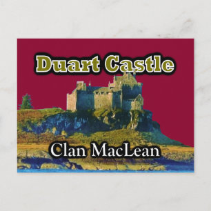 Postal Clan MacLean Duart Castle Personalizar Sky Color