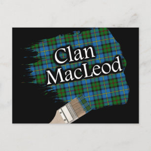 Postal Clan MacLeod Scottish Tartan Paint Brush