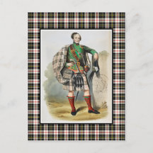Clan MacPherson Vintage Ilustracion Tartán Frame