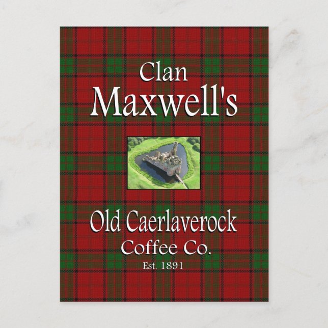 Postal Clan Maxwell's Old Caerlaverock Coffee Co. (Anverso)