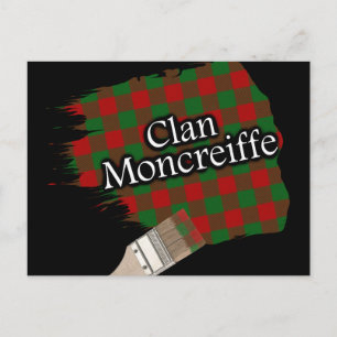 Postal Clan Moncreiffe Escocia Tartan Paint Brush