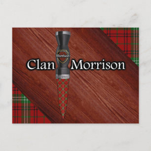 Postal Clan Morrison Tartan Sgian Dubh Blade