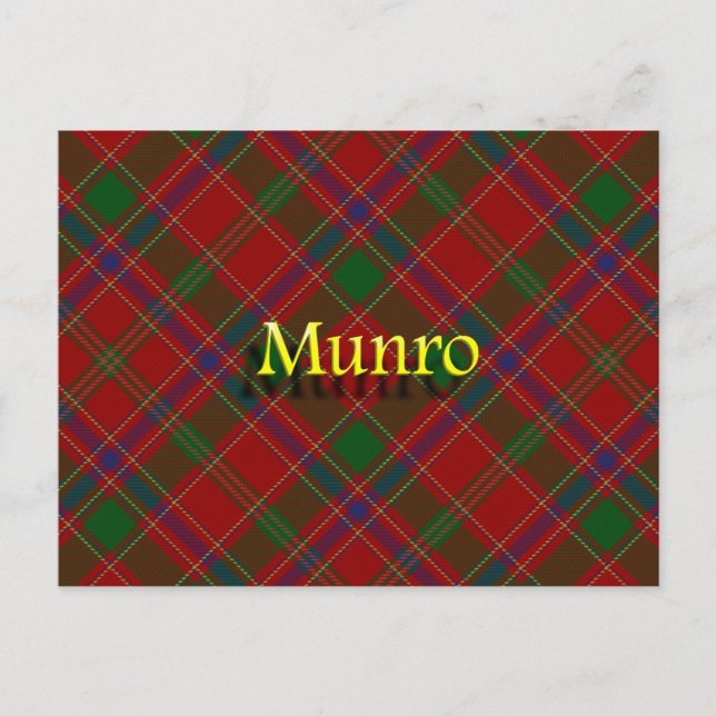 Postal Clan Munro de Escocia (Anverso)
