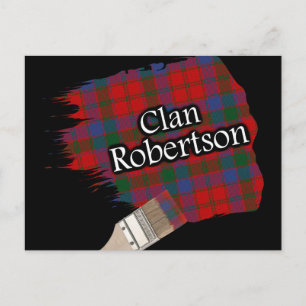 Postal Clan Robertson Scottish Tartan Paint Brush