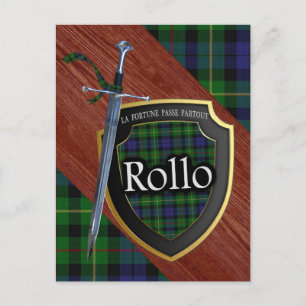 Postal Clan Rollo Tartan Sword & Shield