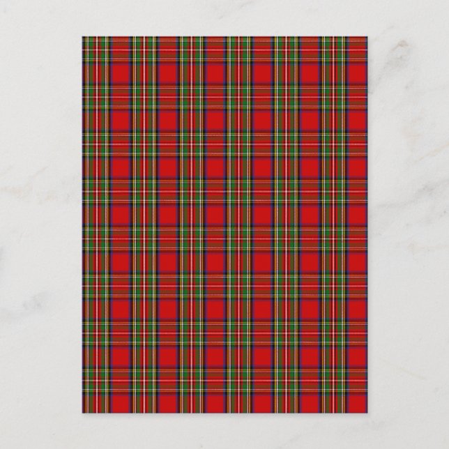 Postal Clan Stewart Tartan (Anverso)