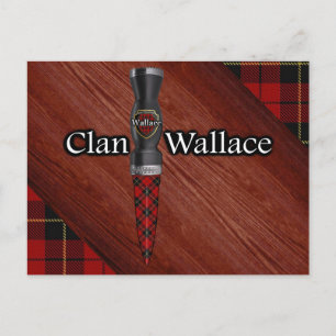 Postal Clan Wallace Tartan Sgian Dubh Blade