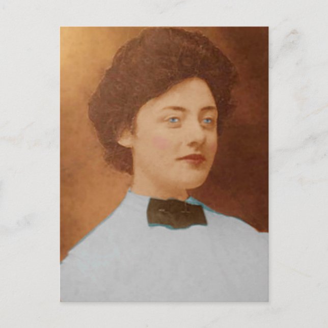 postal Clara Sage Talla Johnson 1909 (Anverso)