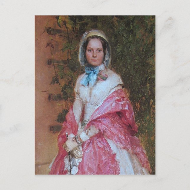 Postal Clara Schmidt lista para salir con detalles (Anverso)