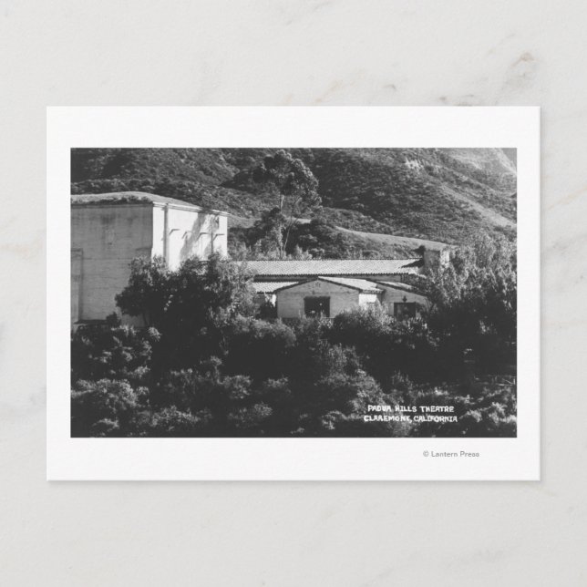 Postal Claremont, California View of Padua Hills Theatr (Anverso)