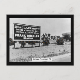 Postal Claremont histórico - Postcard