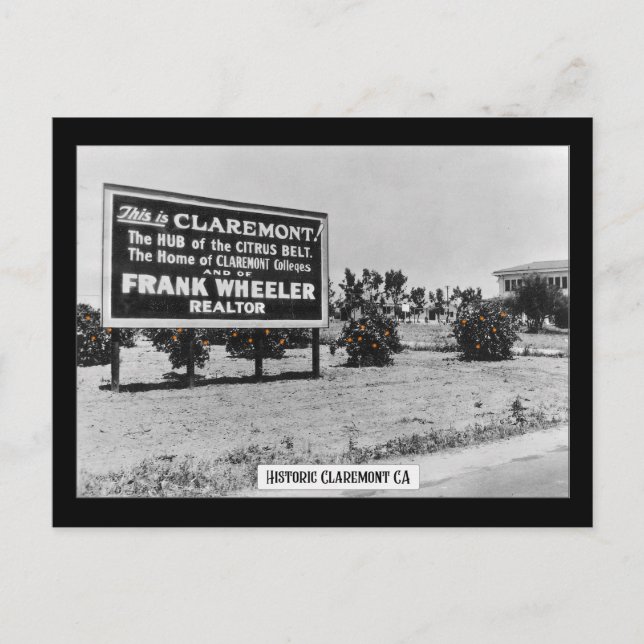 Postal Claremont histórico - Postcard (Anverso)
