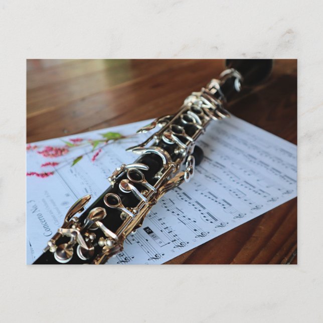 Postal Clarinet, Concierto No. 3, (Anverso)