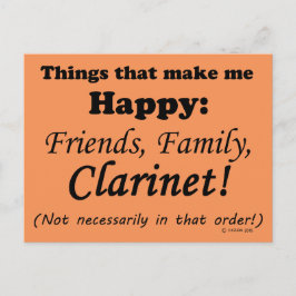 Postal Clarinet me hace feliz