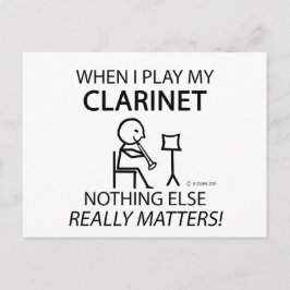 Postal Clarinet Nada Más Importante