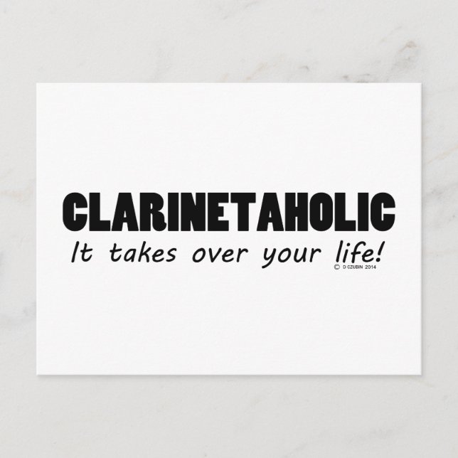 Postal Clarinetaholic Life (Anverso)