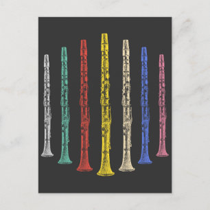 Postal Clarinets coloridos