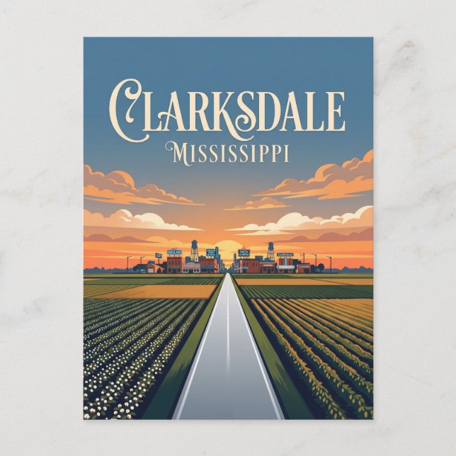 Postal Clarksdale Mississippi (Anverso)