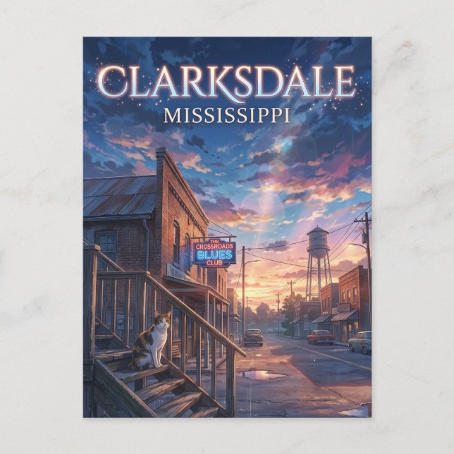 Postal Clarksdale Mississippi (Anverso)