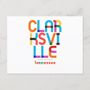 Postal Clarksville Tennessee de mediados de siglo, Arte P