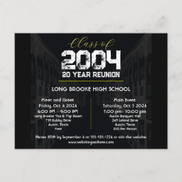 Postal Clase 2004 20 año Reunión escolar 2