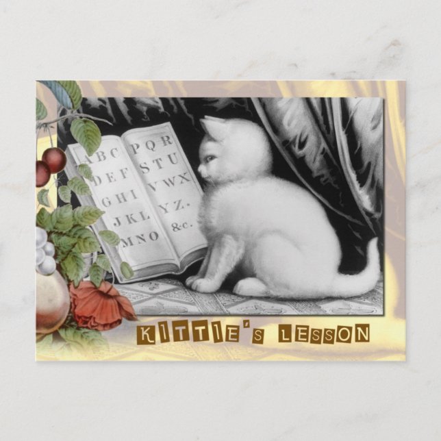 Postal Clase ABC de Kittie (Anverso)