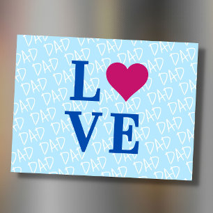 Postal Clase Azul AMOR PAPÁ