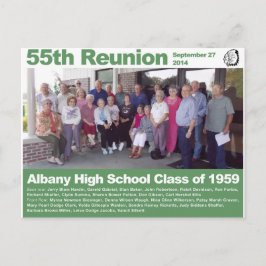 Postal Clase de 1959 de la Escuela Secundaria Albany — Re