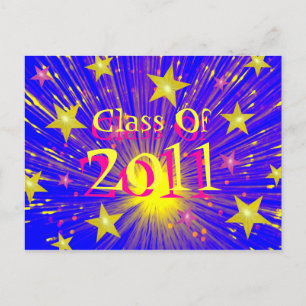 Postal 'Clase de 2011' de fuegos artificiales