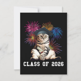 Postal Clase De 2026 Cat Lover