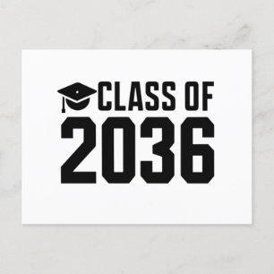 Postal Clase de 2036 Crece Conmigo Regreso a Clases