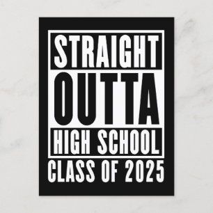 Postal Clase de bachillerato directo de 2025