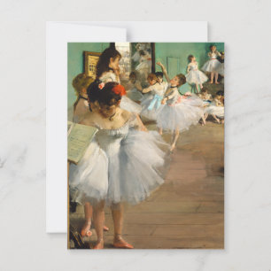Postal Clase de baile, pintura famosa