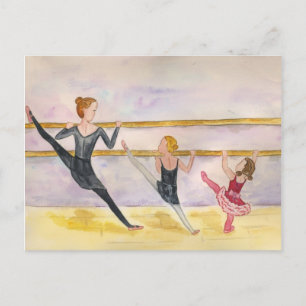 Postal Clase de ballet