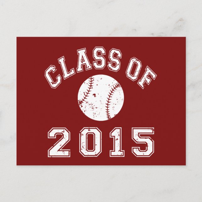 Postal Clase de béisbol 2015 (Anverso)