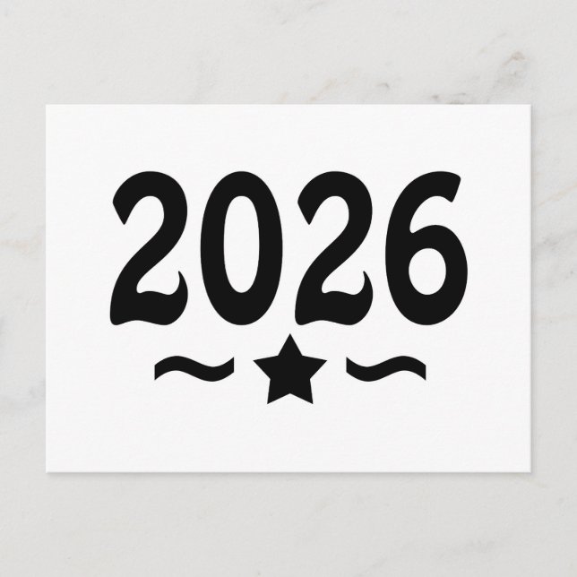 Postal Clase de Estrella de Graduación 2026 (Anverso)