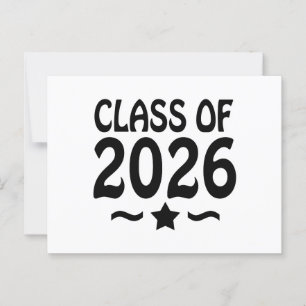 Postal Clase de Estrella de Graduación 2026