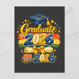 Postal Clase de Graduación Personalizada 2026 Familia Cro