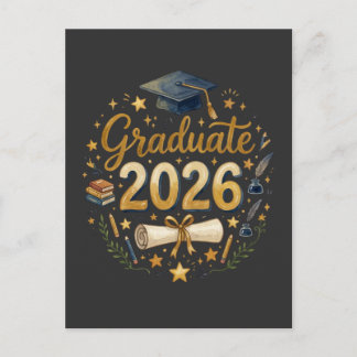 Postal Clase de graduación personalizada de 2026 Familia 