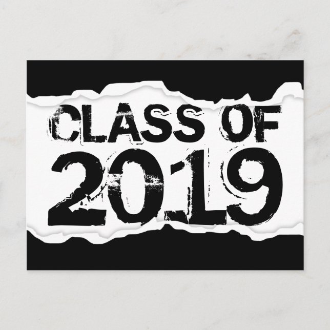 Postal Clase de la lágrima de página de 2019 (Anverso)