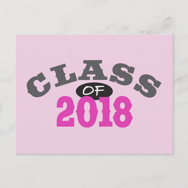Postal Clase De Rosa 2018 (Anverso)